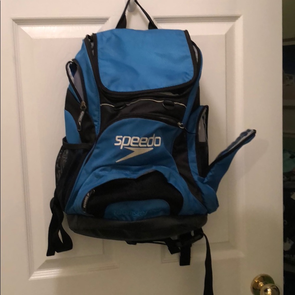 Speedo Blue and Black Swim Backpack - Picture 3 of 8